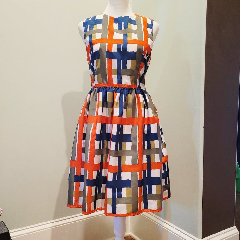 Silk streak dress